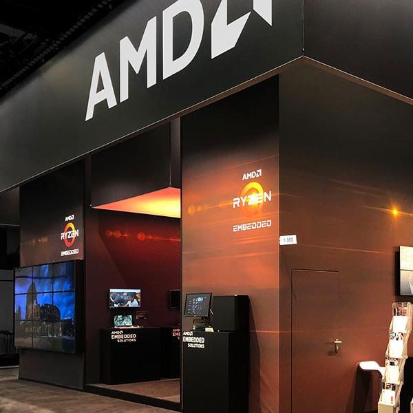 Delafair Messebau - Messestand von AMD